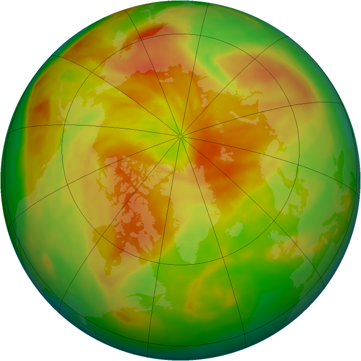 Arctic ozone map for 27 April 2014